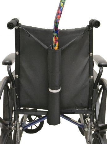Cane Holder For Manual Wheelchairs