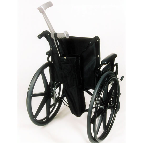 Crutch Holder For Manual Wheelchairs