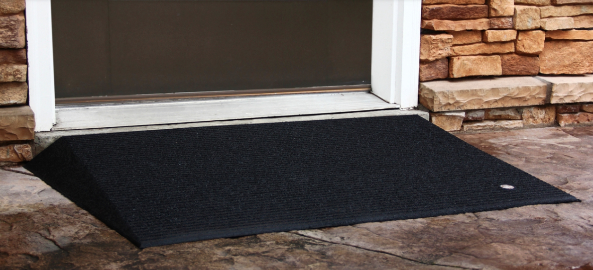 2.5" Rubber Threshold Ramp, Box of 2