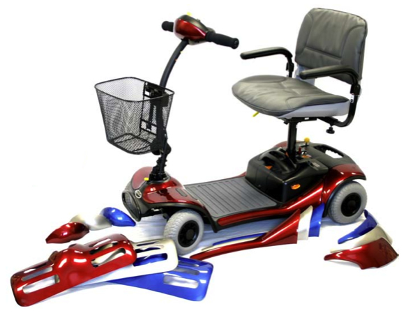 Shoprider Dasher 4 - 4 Wheel Electric Travel Scooter