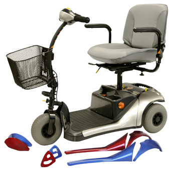 Shoprider Dasher 9 - 3 Wheel Electric Travel Scooter