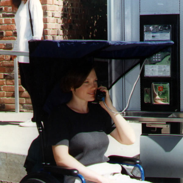 A canopy will shield electric scooter users from rain and sun