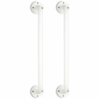 18" Wall Grab Bar - White Powder Coating (Pair)