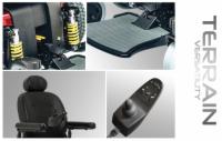 Close Up of Various Sections of Power Chair