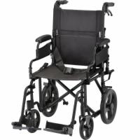 Lightweight Transport Chair w/Flip-Up Arms and Handbrakes